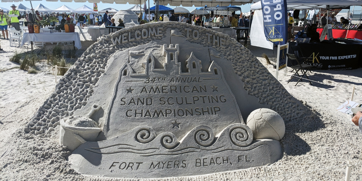 What is the American Sand Sculpting Championship on Fort Myers Beach?